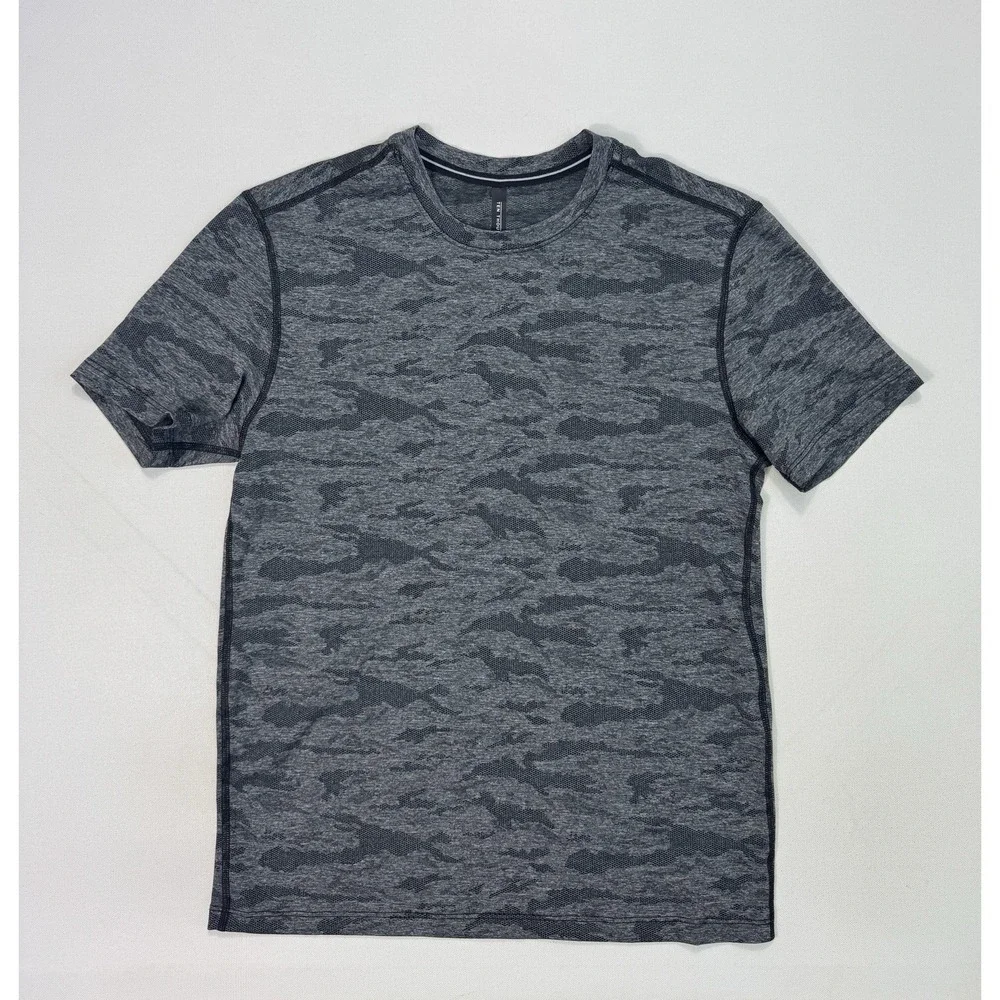 Ten Thousand CamoKnit Lightweight Shirt Gray Camo Athletic Workout Men XS